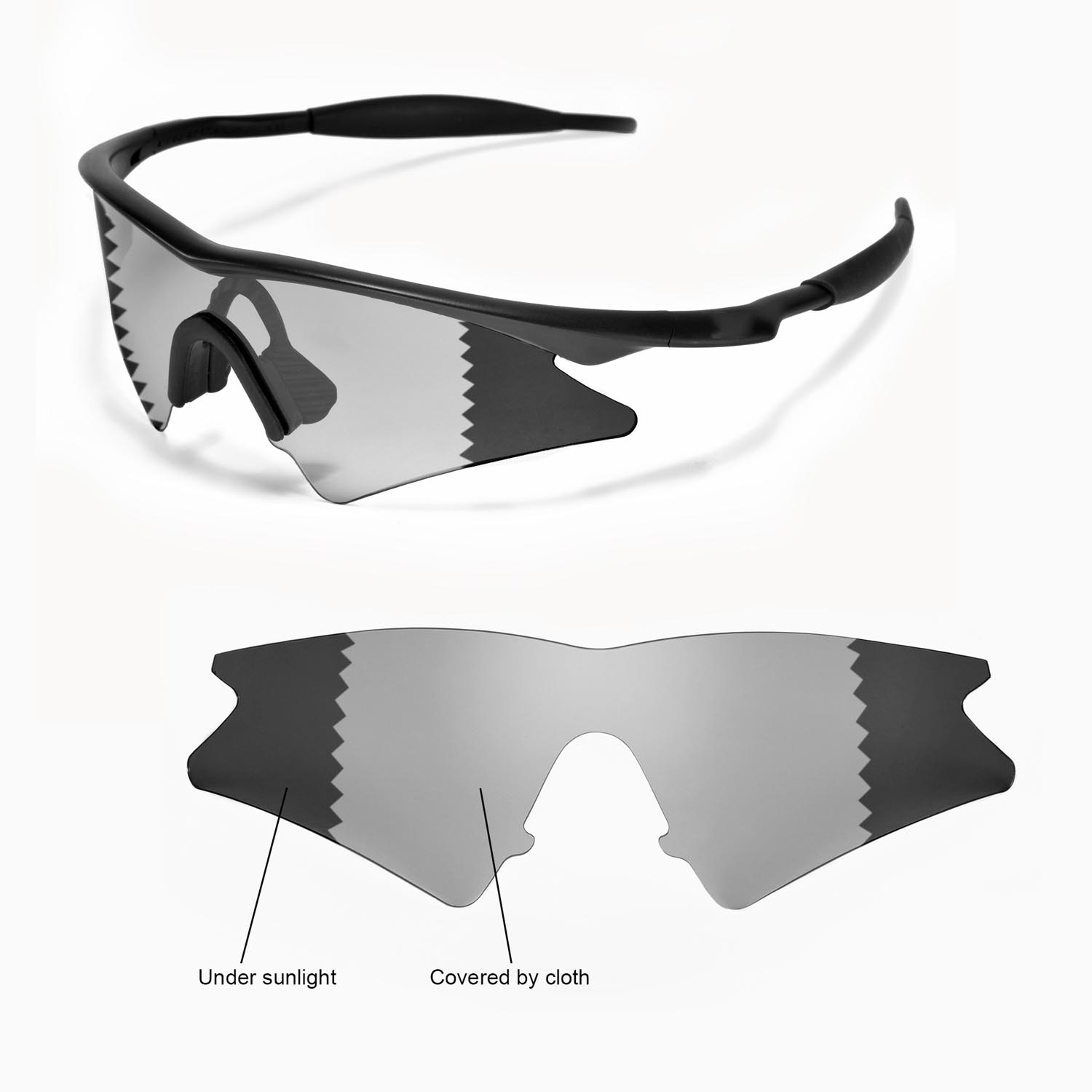 New WL Polarized Transition/Photochromic Lenses For Oakley New M Frame